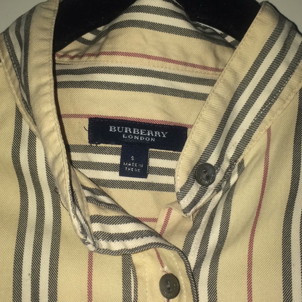 BURBERRY striped button-down size S